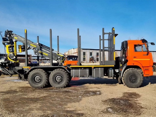 Сортиментовоз Камаз 43118-73094-50 с гидроманипулятором ВМ10-86, площадка стандарт, (модель 659108)