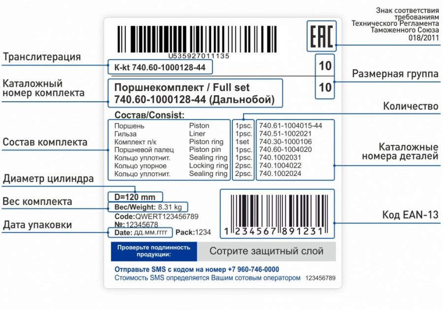 КАК ПРОВЕРИТЬ ПОДЛИННОСТЬ ПРОДУКЦИИ КОМПАНИИ «МОТОРДЕТАЛЬ».